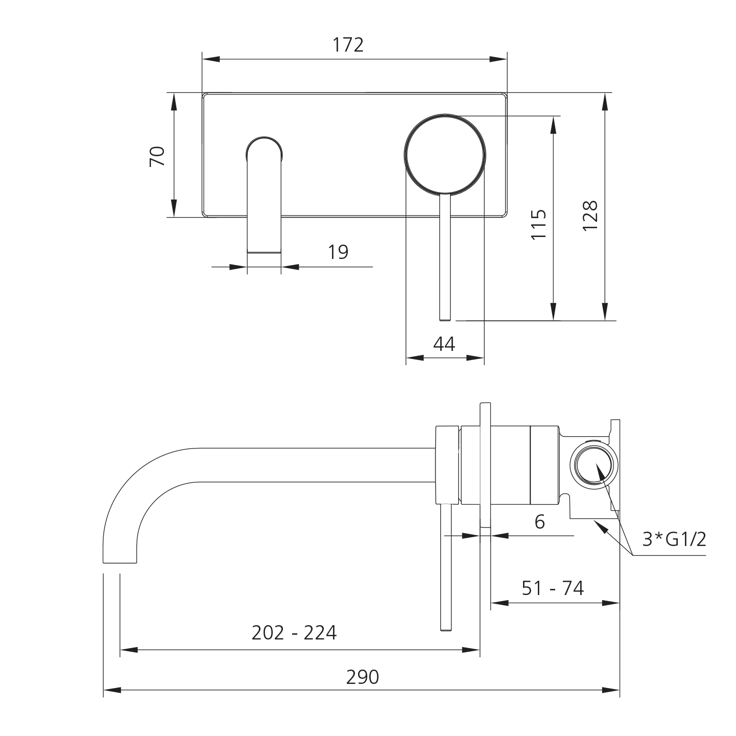 Full trim kit and unibody assembly